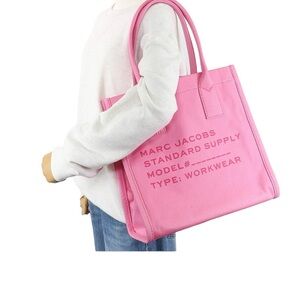 Marc Jacobs Pink Canvas Large Tote